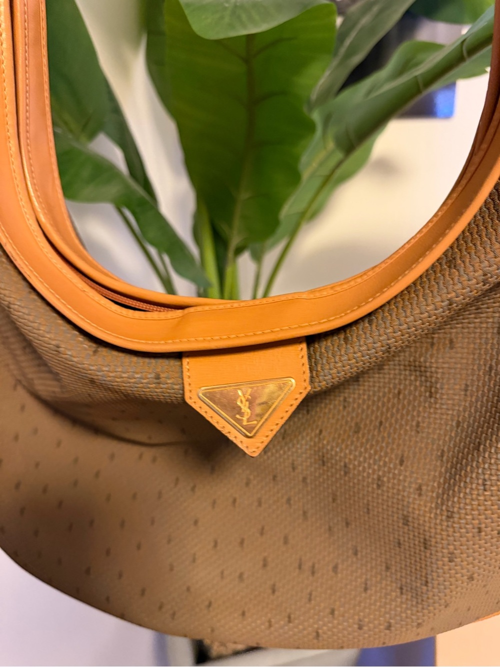 Yves Saint Laurent Brown and Tan Hobo Shoulder Bag - Picture 4 of 8
